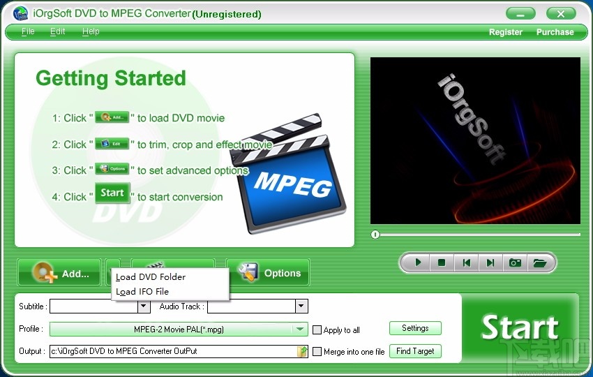 iOrgSoft DVD to MPEG Converter(DVD转MPEG转换器)