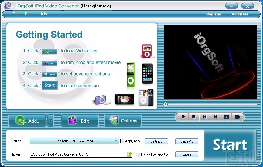 iOrgSoft iPod Video Converter(iPod视频格式转换器)