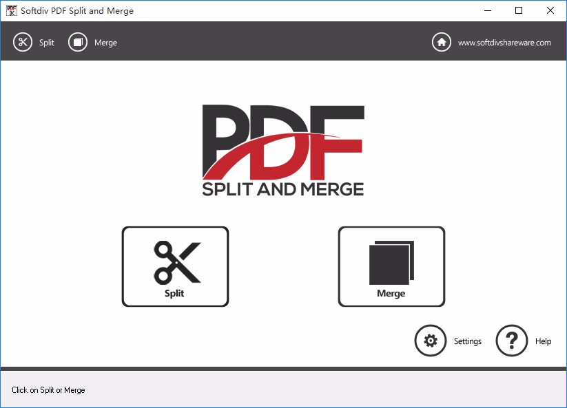 Softdiv PDF Split and Merge拆分PDF的方法