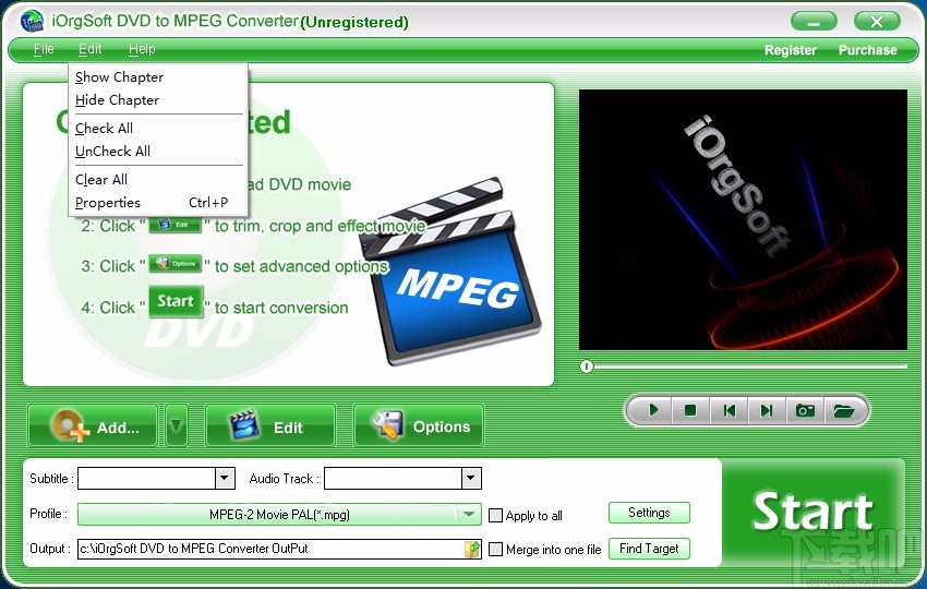 iOrgSoft DVD to MPEG Converter(DVD转MPEG转换器)