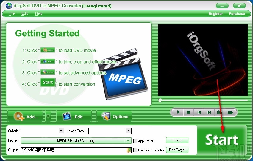 iOrgSoft DVD to MPEG Converter(DVD转MPEG转换器)