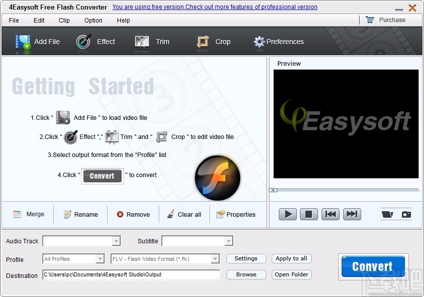 4Easysoft Free Flash Converter(免费flash视频格式转换器)