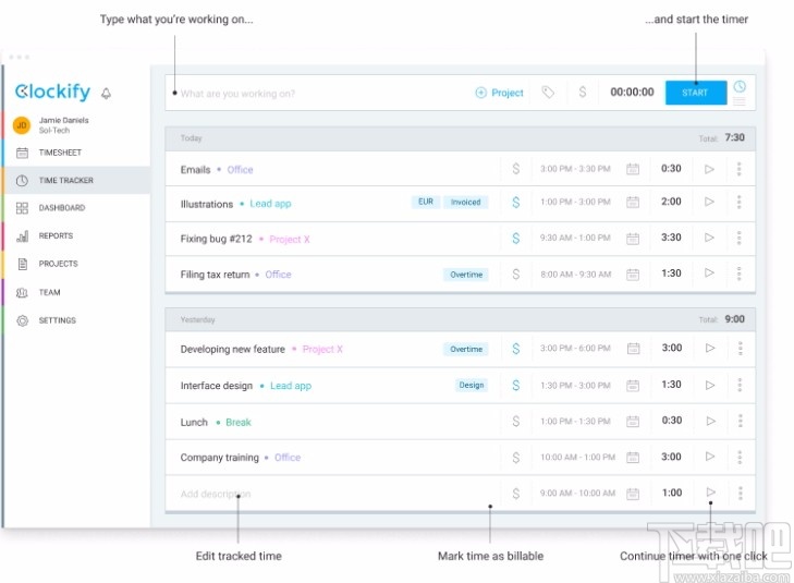 Clockify(时间追踪软件)