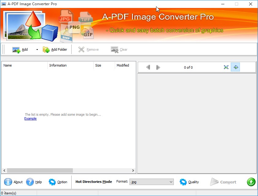 A-PDF Image Converter Pro转换图片格式的方法