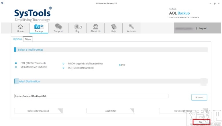 SysTools AOL Backup(AOL备份工具)