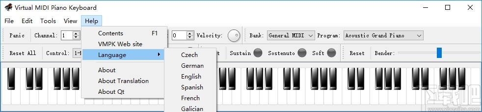 Virtual MIDI Piano Keyboard(虚拟MIDI钢琴键盘)