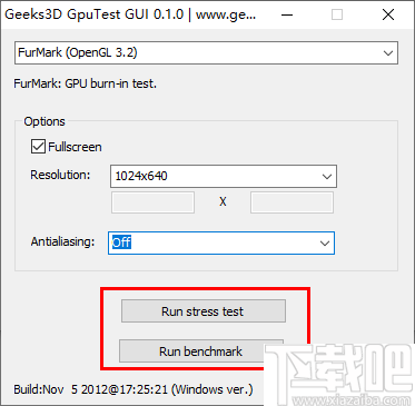 Geek3d GpuTest GUI(显卡性能测试软件)