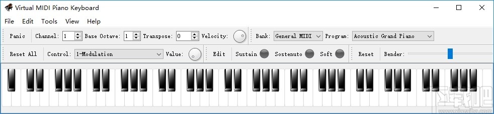 Virtual MIDI Piano Keyboard(虚拟MIDI钢琴键盘)