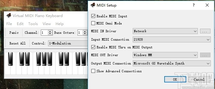 Virtual MIDI Piano Keyboard(虚拟MIDI钢琴键盘)