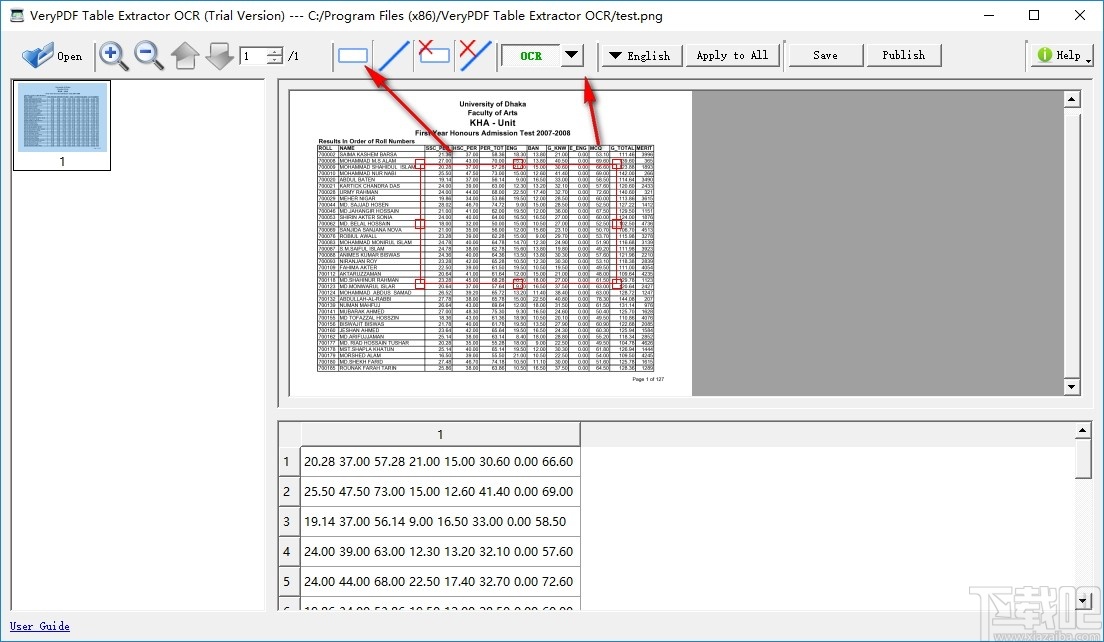 VeryPDF Table Extractor OCR(OCR识别提取工具)