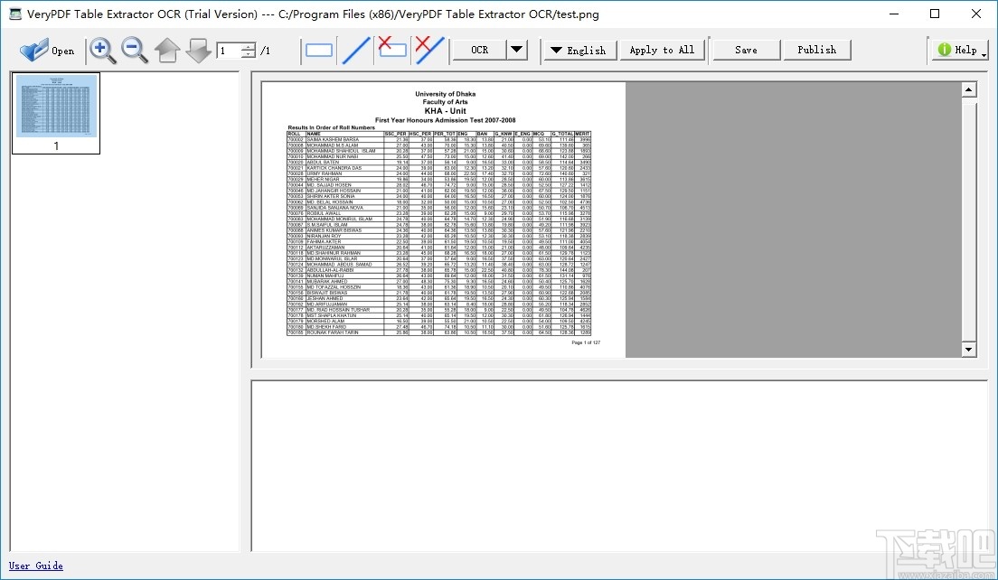 VeryPDF Table Extractor OCR(OCR识别提取工具)