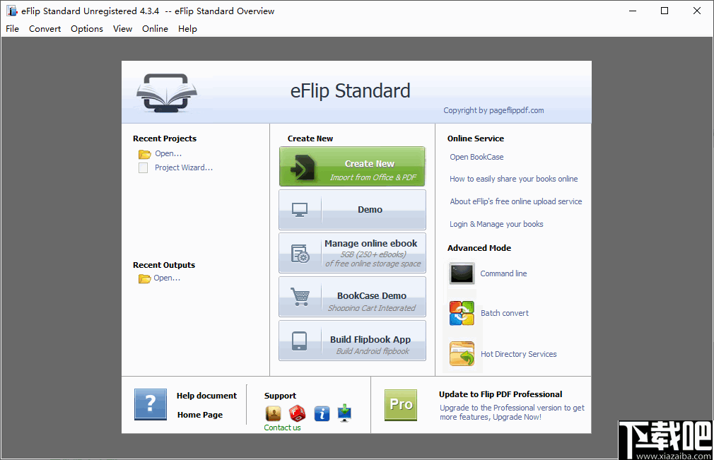 eFlip Standard Unregistered(翻页动画书制作软件)