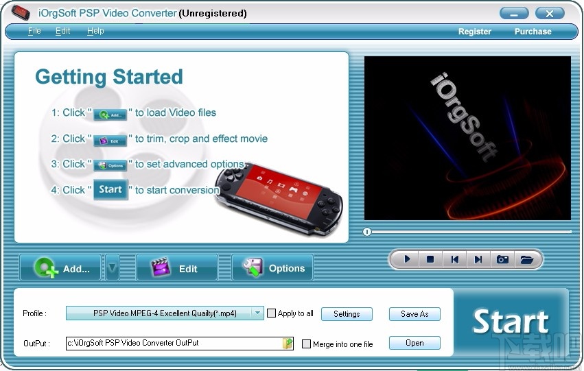 iOrgSoft PSP Video Converter(PSP视频格式转换器)