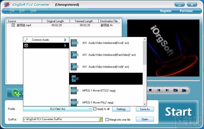 iOrgSoft FLV Converter(FLV视频格式转换器)