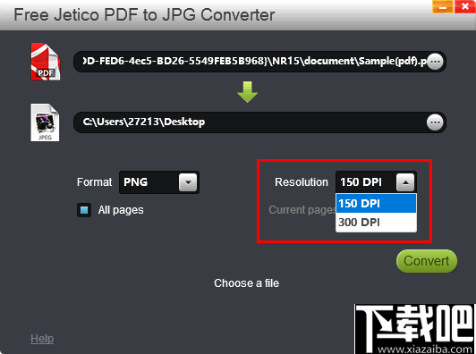 Free Jetico PDF to JPG Converter(免费PDF转JPG转换器)