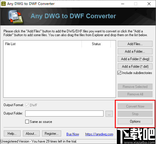 Any DWG to DWF Converter(DWG转DWF转换器)