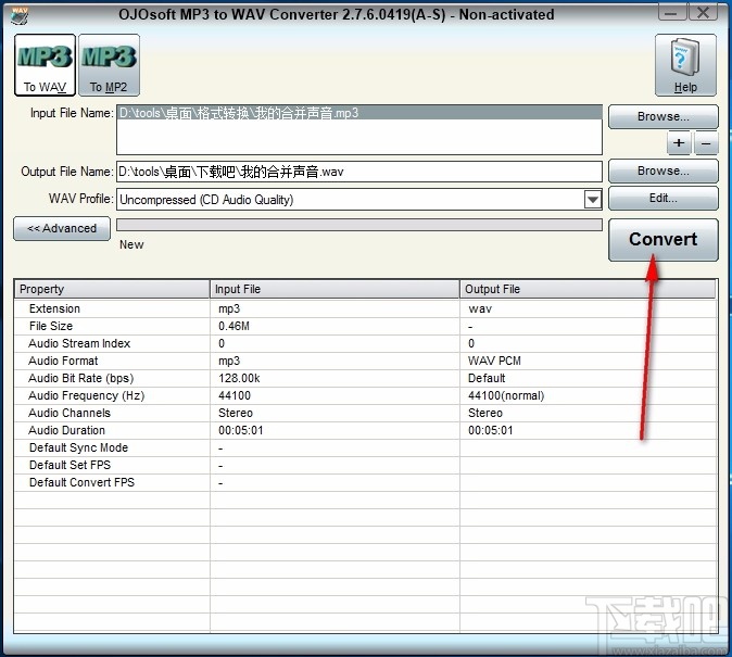 OJOsoft MP3 to WAV Converter(mp3转wav转换器)