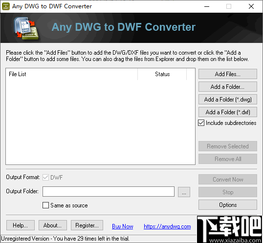 Any DWG to DWF Converter(DWG转DWF转换器)