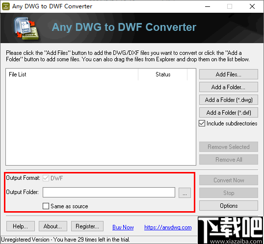 Any DWG to DWF Converter(DWG转DWF转换器)