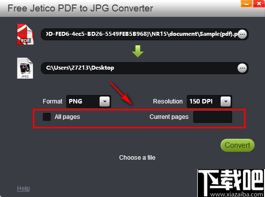 Free Jetico PDF to JPG Converter(免费PDF转JPG转换器)