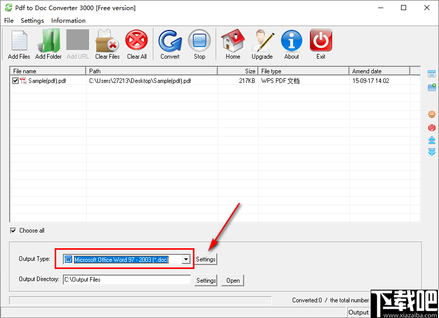 Pdf to Doc Converter 3000(PDF转Doc转换器)