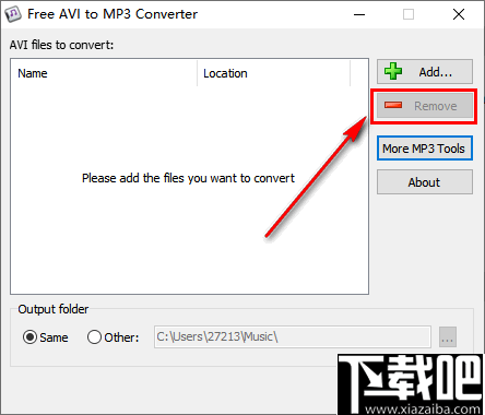 Free AVI to MP3 Converter(avi转mp3转换器)