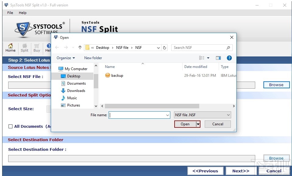 SysTools NSF Split(NSF文件分割软件)