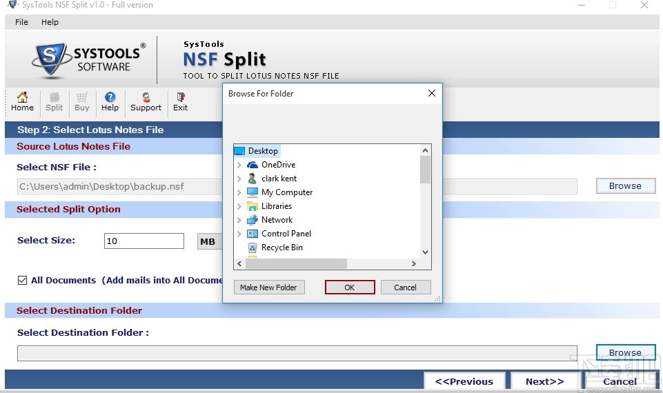 SysTools NSF Split(NSF文件分割软件)