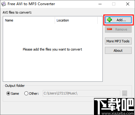 Free AVI to MP3 Converter(avi转mp3转换器)