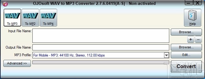 OJOsoft WAV to MP3 Converter(WAV转MP3转换器)