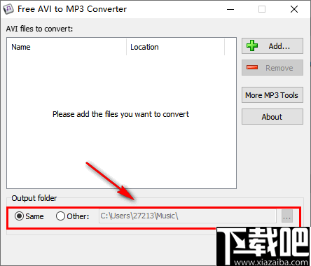 Free AVI to MP3 Converter(avi转mp3转换器)