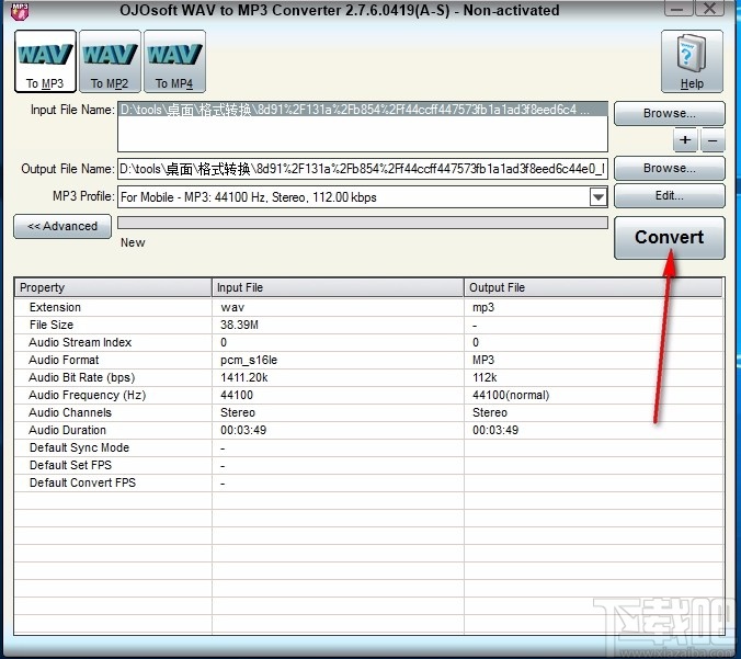 OJOsoft WAV to MP3 Converter(WAV转MP3转换器)