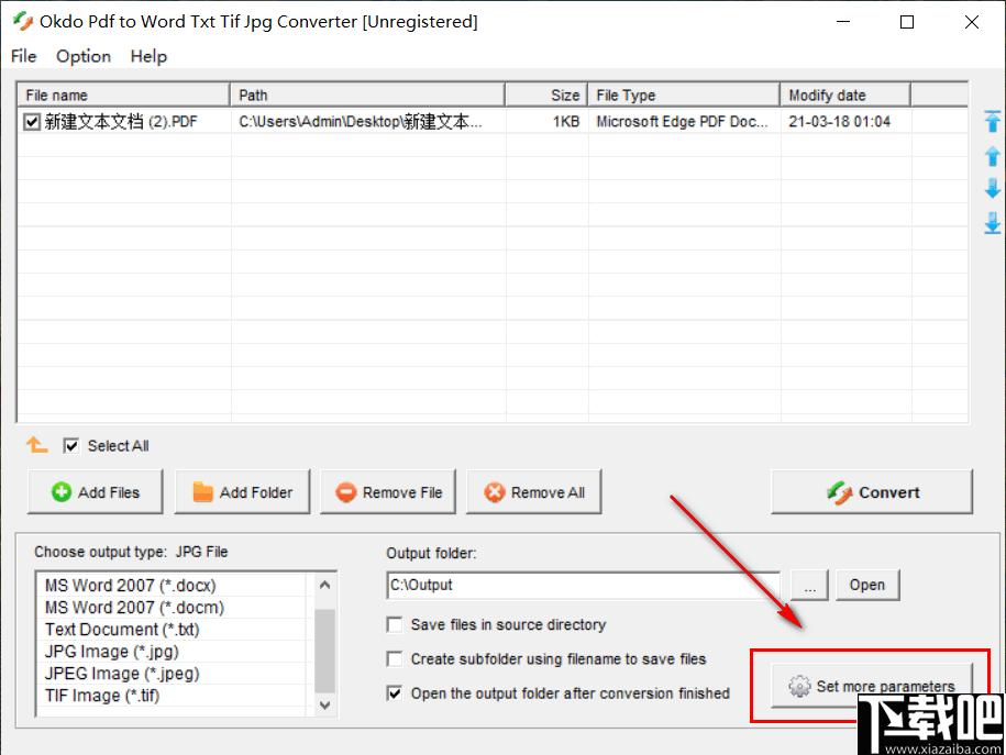 Okdo pdf to Word Txt Tif Jpg Converter(PDF转Word Txt Tif Jpg软件)