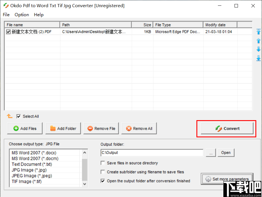 Okdo pdf to Word Txt Tif Jpg Converter(PDF转Word Txt Tif Jpg软件)