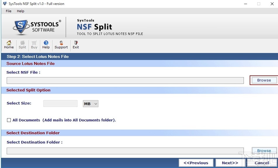 SysTools NSF Split(NSF文件分割软件)