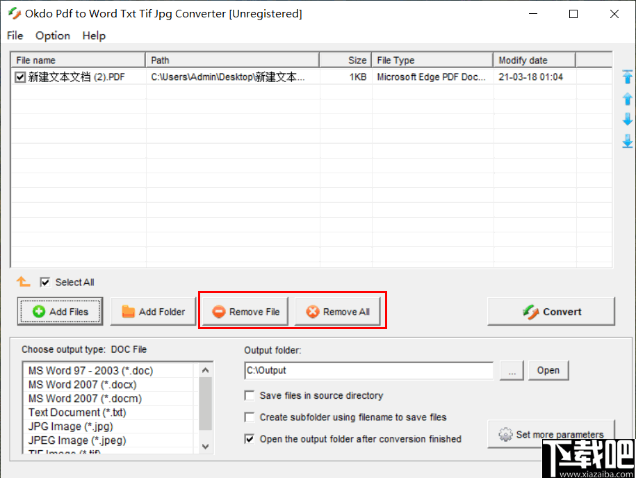 Okdo pdf to Word Txt Tif Jpg Converter(PDF转Word Txt Tif Jpg软件)