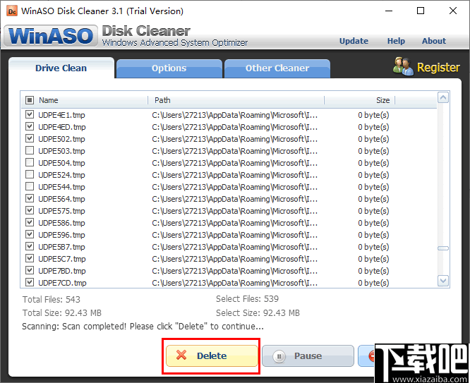 WinASO Disk Cleaner(电脑系统磁盘垃圾文件清理工具)