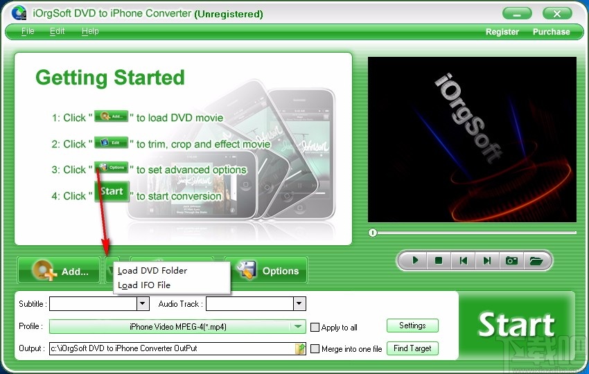 iOrgSoft DVD to iPhone Converter(DVD转iPhone转换器)