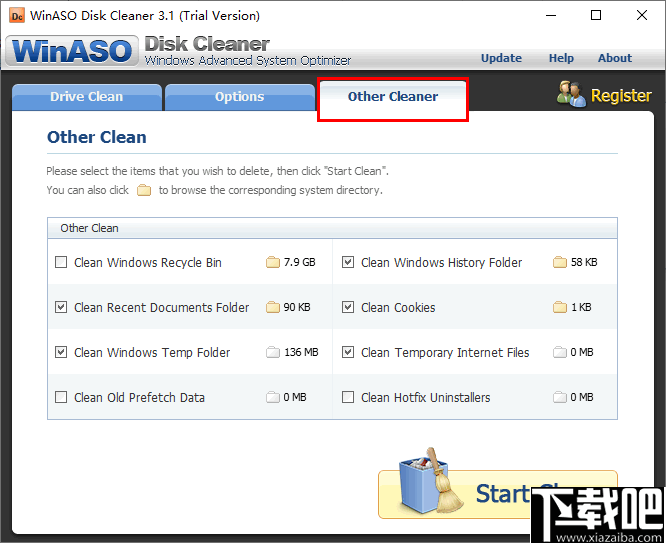 WinASO Disk Cleaner(电脑系统磁盘垃圾文件清理工具)