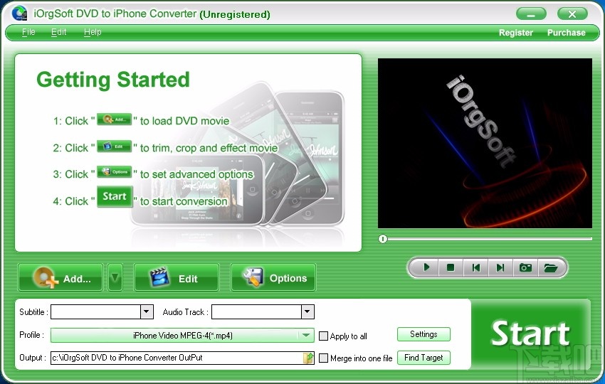 iOrgSoft DVD to iPhone Converter(DVD转iPhone转换器)