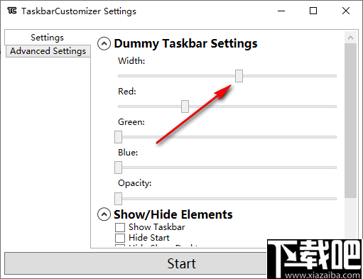 TaskbarCustomizer(任务栏透明度调整软件)