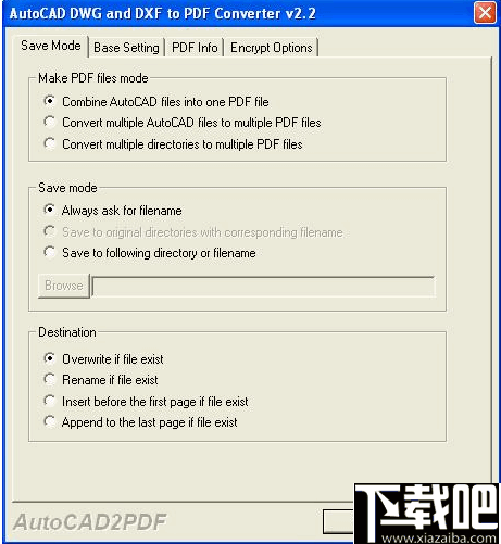 AutoCAD DWG and DXF To PDF Converter(CAD转PDF转换器)