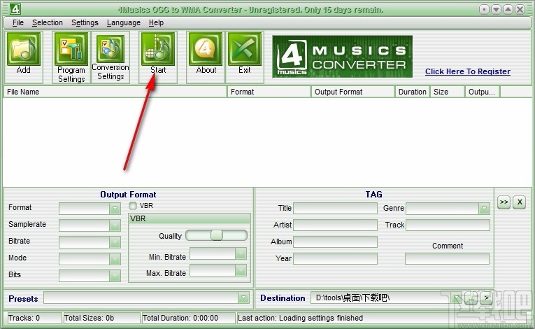 4Musics OGG to WMA Converter(ogg转wma转换器)