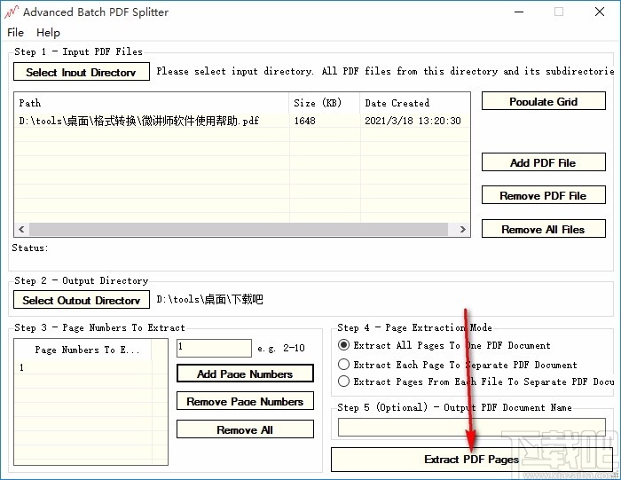 Advanced Batch PDF Splitter(PDF批量分割软件)