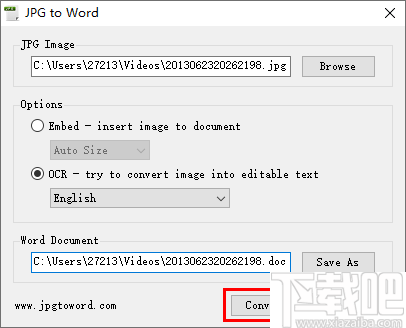 JPG to Word(jpg转word转换器)