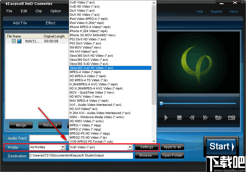 4Easysoft XviD Converter(XviD视频格式转换器)