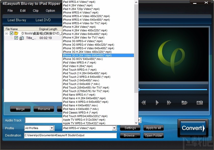 4Easysoft Blu-ray to iPad Ripper(蓝光转iPad转换器)