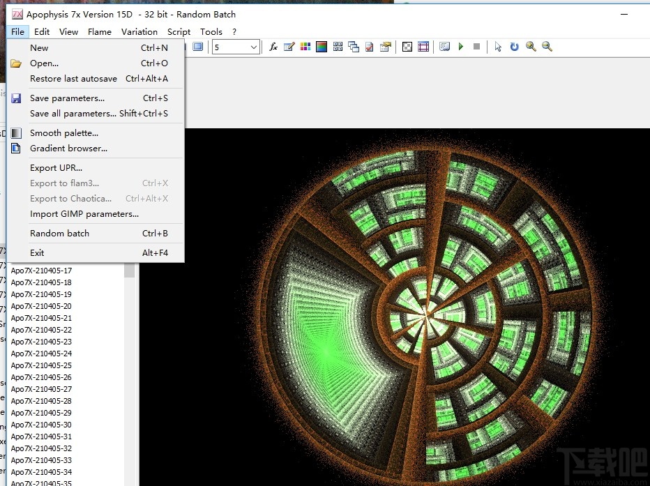 Apophysis 7x(分形图像生成工具)