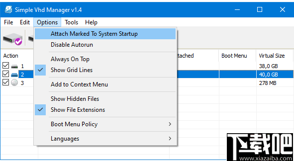 Simple VHD Manager(虚拟硬盘管理器)