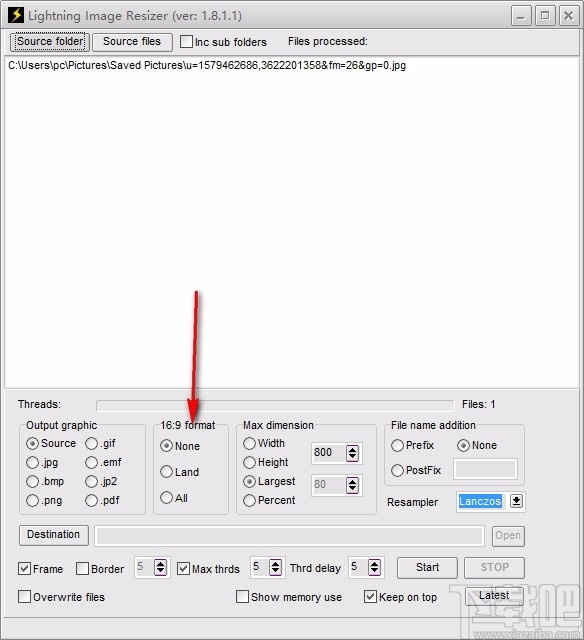 Lightning Image Resizer(图片大小调整工具)